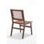 Chaise de salle à manger en cuir Saddle Conception multi-espaces facile à nettoyer