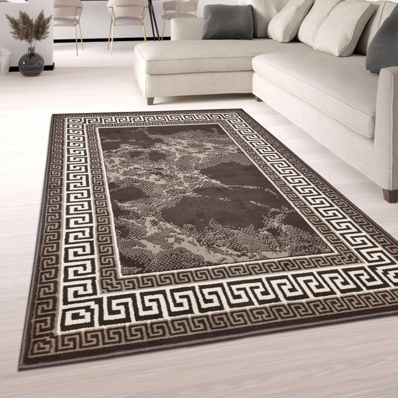 Aniweta Geometric Machine Woven / Power Loomed Area Rug, Rectangle 200 x 290cm