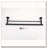 23.6" Wall-Mounted Towel Bar with Stainless Steel & Hidden Screw Holes-781894345