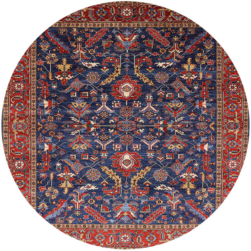 Oriental Indoor Rug, Round 7'