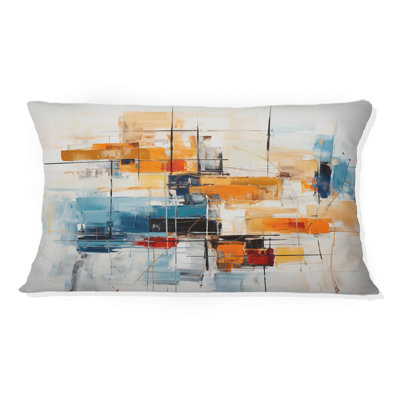 Coussin décoratif coloré Mid Century Retro Reflections III - Abstract Midcentury