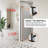 32-36"W X 72"H Pivot Frameless Shower Door with 1/4" and 5/16" Tempered Glass and Open Outside, Matted Black Finish-122796413