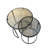 Alga Glass Top Nesting Tables