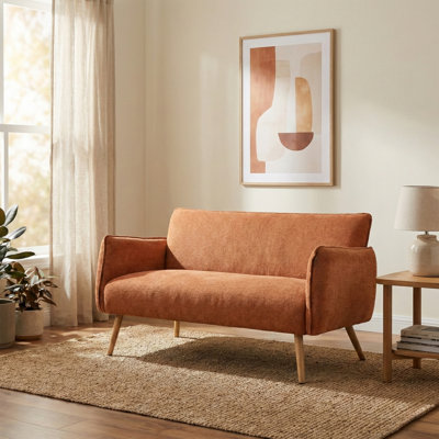 Carvalho Soft Touch Fabric 2 Seater Sofa
