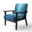 Chaise d'appoint rembourrée Azure Symphony III