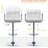 Vogue Furniture Direct Modern Pu Leather Square Bar Stool With Backrest And Armrests For Counter Chairs For Kitchen Restaurant Bar Cafe(Set of 2)-495902622-476288392-474162593