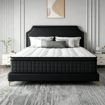 Medium Firm 12-Inch Full Hybrid Mattress - Memory Foam for Pressure Relief & Balanced Support, Motion Isolating