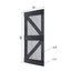 Porte de grange à panneaux en bois massif à finition K Series avec trousse de quincaillerie d'installation - assemblage requis-85421462-113959053