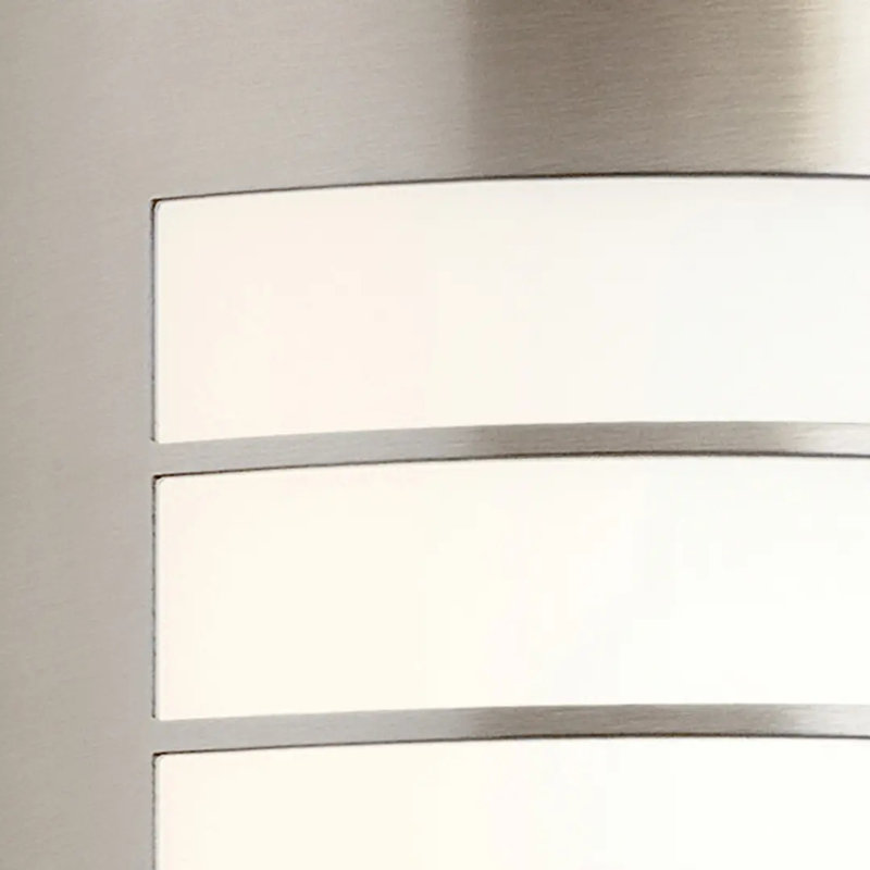 Applique murale d'extérieur en nickel brossé 2 lumières Warner, Nickel brossé