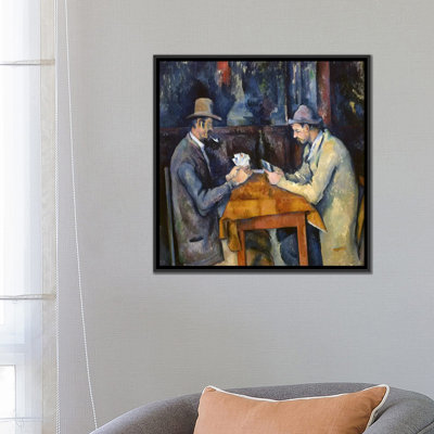 "Les joueurs de cartes, 1893-96", art mural sur toile par Paul Cezanne