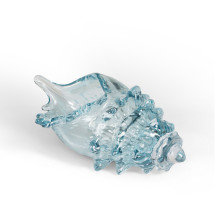 Verre lagon coquillage, turquoise