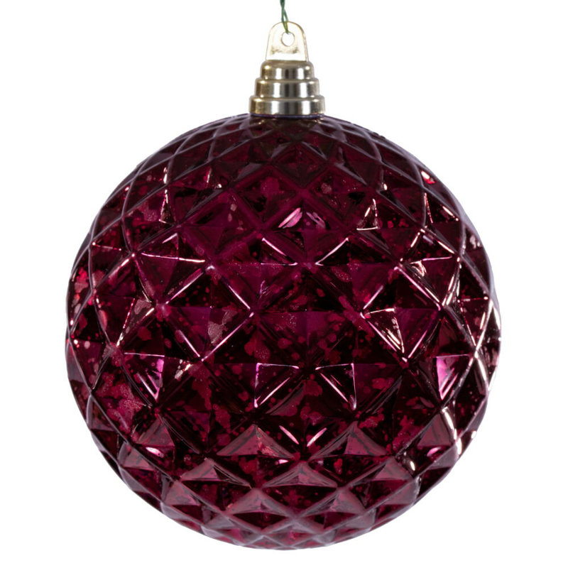 Ornement de Noël 6 po incassable, Bourgogne