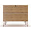 Commode grise 35 po Rockefeller (3 tiroirs)-120476961