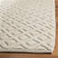 Tapis ivoire en laine tissé à la main Matamoros-66290523