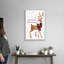 «Season's Greetings Deer», reproduction d'art textuel sur toile-370937646-370937647