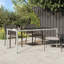 Garden Table Brown Tempered Glass&Poly Rattan Patio Table Multi Colours-1605534325-1605534326