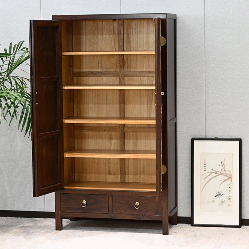 Chinese style retro double door bookcase