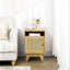 Mullica 39cm W Manufactured Wood Bedside Table