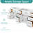 Spindell 84 Inch White Bathroom Vanity Base Only