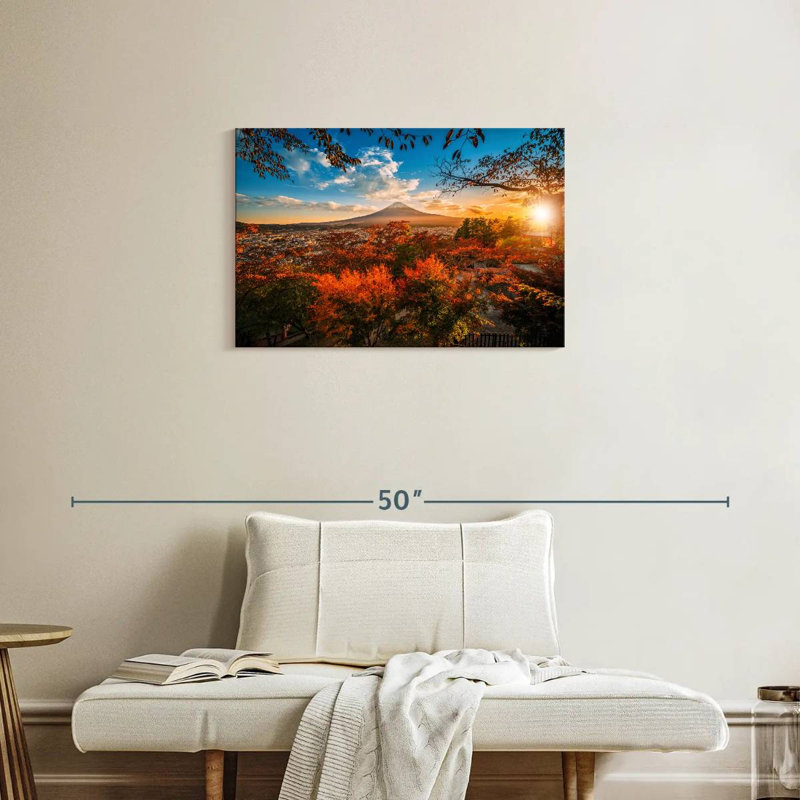 Paysage d'automne Alvord Mount Fuji, H 20 po x l 30 po