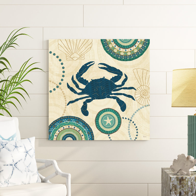 " Coastal Treasure IV " Mixed Media Print, 36" H x 36" W