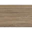 Table basse rectangulaire en stratifié taupe, L 40 po, avec pieds en métal noir, surface de vie contemporaine L 40 po, structure des pieds, aspect moderne