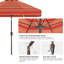 Parasol de marché festonné en oléfine de 2,74 m (9 pi) avec inclinaison et levage à manivelle-1607517387