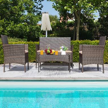 - 4 Person Seating Outdoor Cushions | Wayfair Reviews with Group & Nestl
