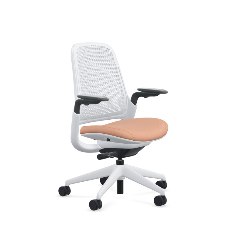 Steelcase Series 1 Air, Seagull, Persimmon, Hard Floor