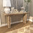 Bergamot 63" Distressed White Narrow Console Table