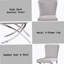 Ensemble de 2 chaises d'appoint en velours gris clair et finition chromée