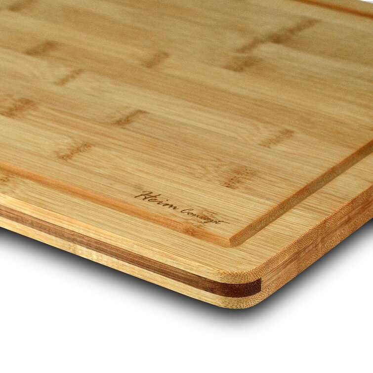 Heim Concept Premium Organic Bamboo Cutting Board, Brown