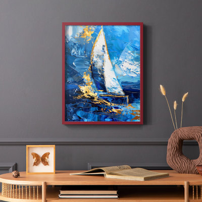 NAUTICAL Series CL XXXVII - Impression encadrée de qualité supérieure - Prêt à être accroché - Aucun clou requis