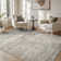Modern Distressed Non-Slip Washable Rug