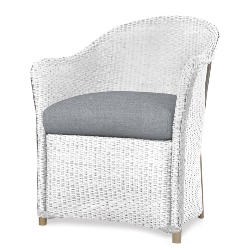 Weekend Retreat Outdoor Dining Armchair, White, Serene Spa