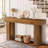 63 Inch Long Console Table, Rustic Wooden Sofa Table Behind Couch, Farmhouse Entryway Table, Industrial Accent Furniture For Entrance, Foyer, Hallway, Living Room-114146281