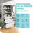 70.1" Modern Freestanding Tall Bathroom Cabinet With Glass Doors, 3 Drawers & Adjustable Shelves-49613383