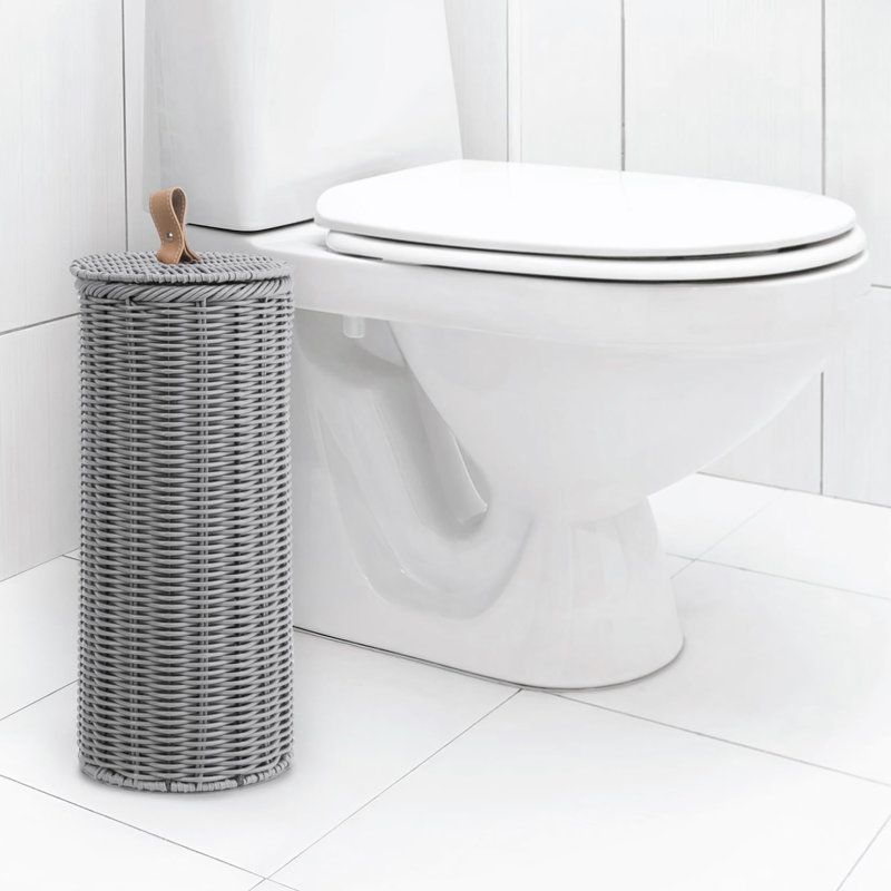 Free Standing Toilet Paper Holder, Gray