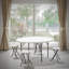 Round Foldable Plastic Table Collapsible Circular Steel Frame with Carry Handle-75185294-71837340