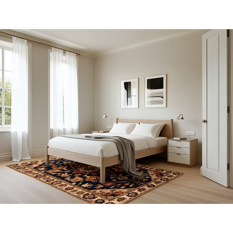 Tapis brun lavable à la machine, Rectangle 5 pi x 7 pi