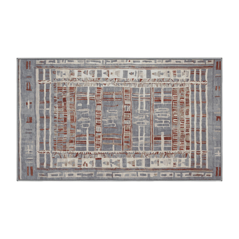 Silky Soft Plush Gray Area Rug, Runner 2' x 4'