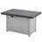 Extendable Rectangle Aluminum Alloy Fire Pit Table, 50,000BTU
