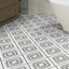 Carrelage mural en porcelaine mate Encaustic 8 po x 8 po Amara