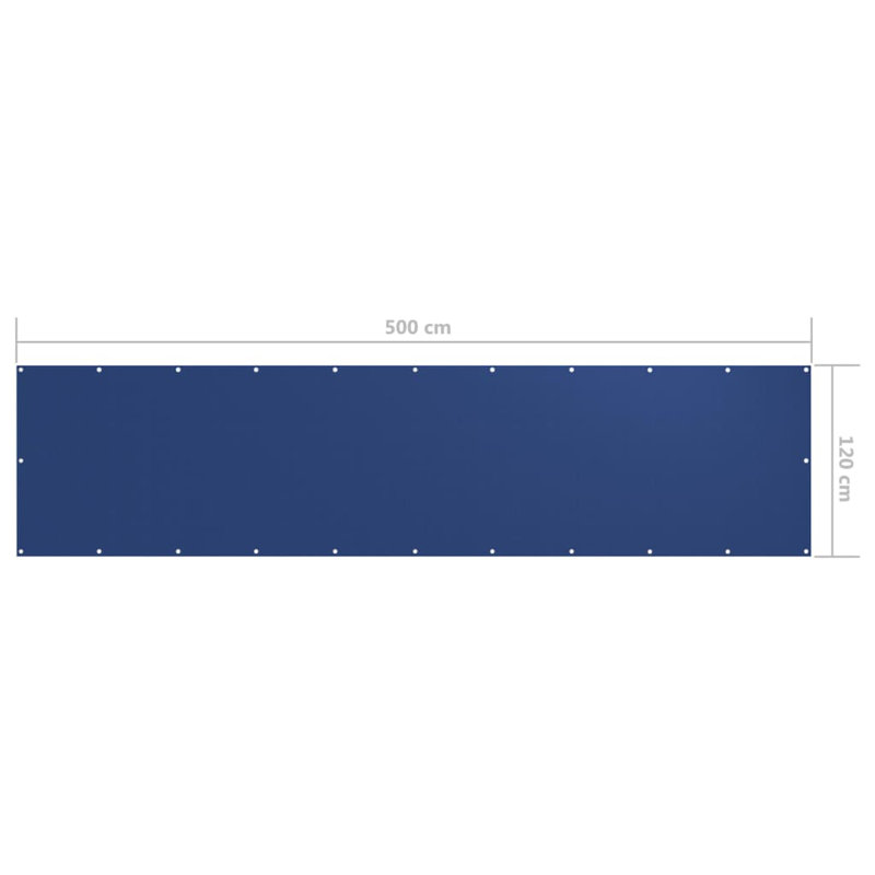 Aadyan 1.2m x 5m Rectangular Shade Sail, Blue