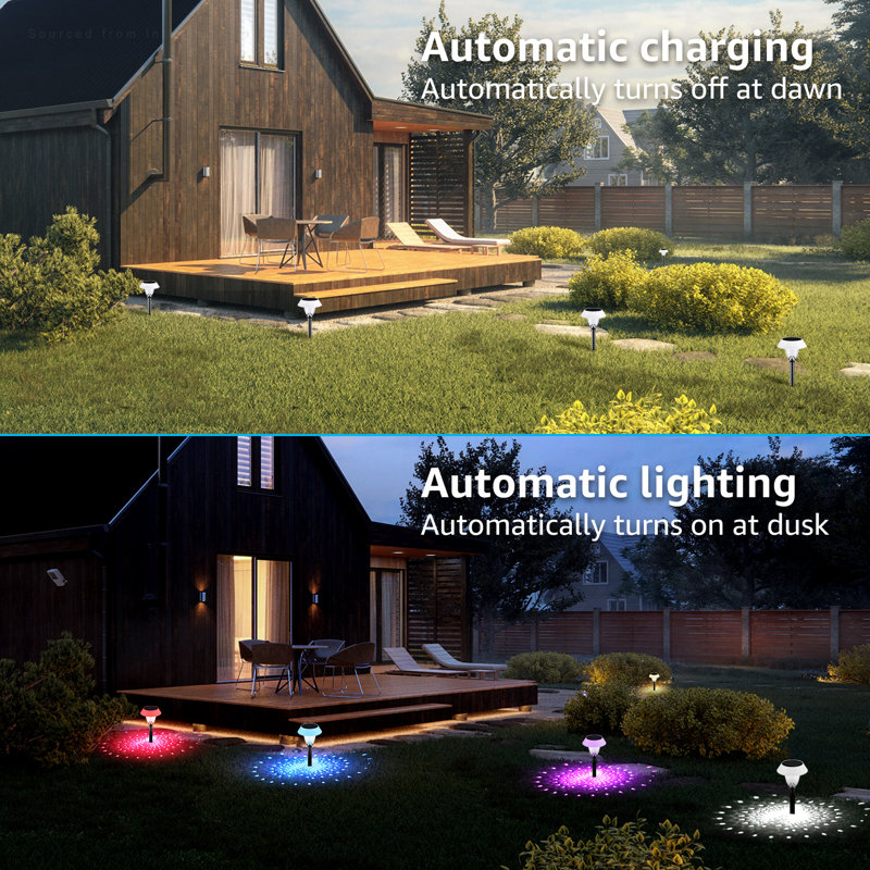 Solar Powered Integrated LED Pathway Light