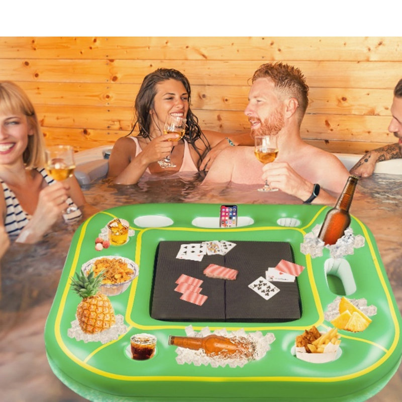 Floating Table for Pool Party, White