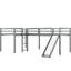 Lit mezzanine simple en L gris-655428573