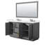 Strada 66" Freestanding Double Bathroom Vanity with Cultured Marble Top-810302377-810302376