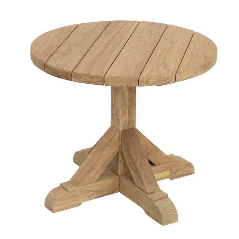 Provence Outdoor Round Teak Side Table