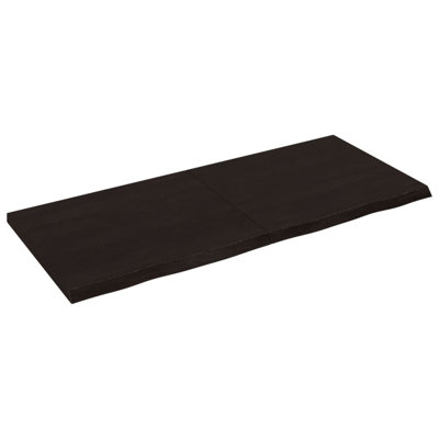 vidaXL Table Top Wooden Desk Top for Table Treated Solid Wood Oak Live Edge